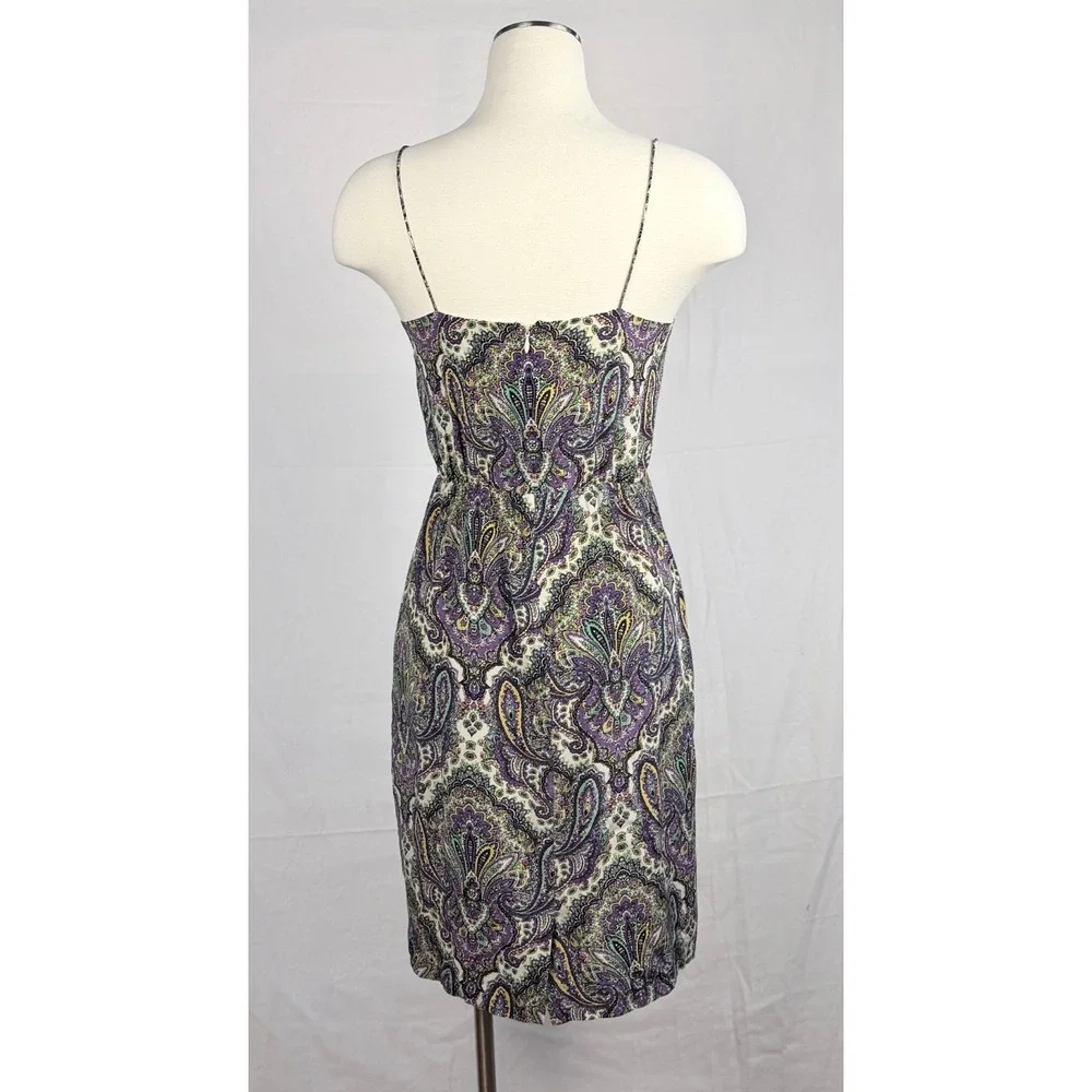 J Crew Cami Dress Sleeveless Silk 2 Short Mini Spring Boho Festival Summer Party - Picture 2 of 10